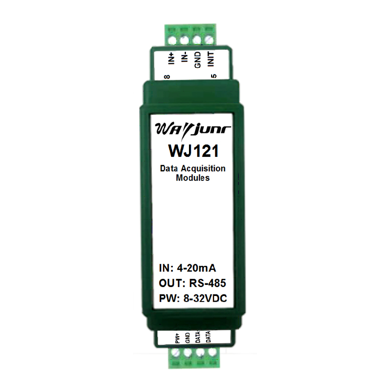 4-20mA轉RS-485，Modbus數(shù)據(jù)采集模塊 WJ121