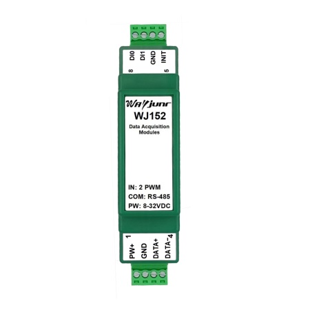 兩路PWM占空比信號(hào)轉(zhuǎn)RS485，Modbus RTU模塊 WJ152